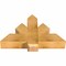 Ekena Millwork Redmond Rough Sawn Timber Gable Bracket, Western Red Cedar, 36"W x 23"H x 6"D x 6"F, 15/12 Pitch GBW036X23X0606RED00RWR - alternate 4